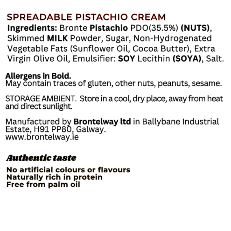Spreadable Pistachio Cream - 1 kg Format
