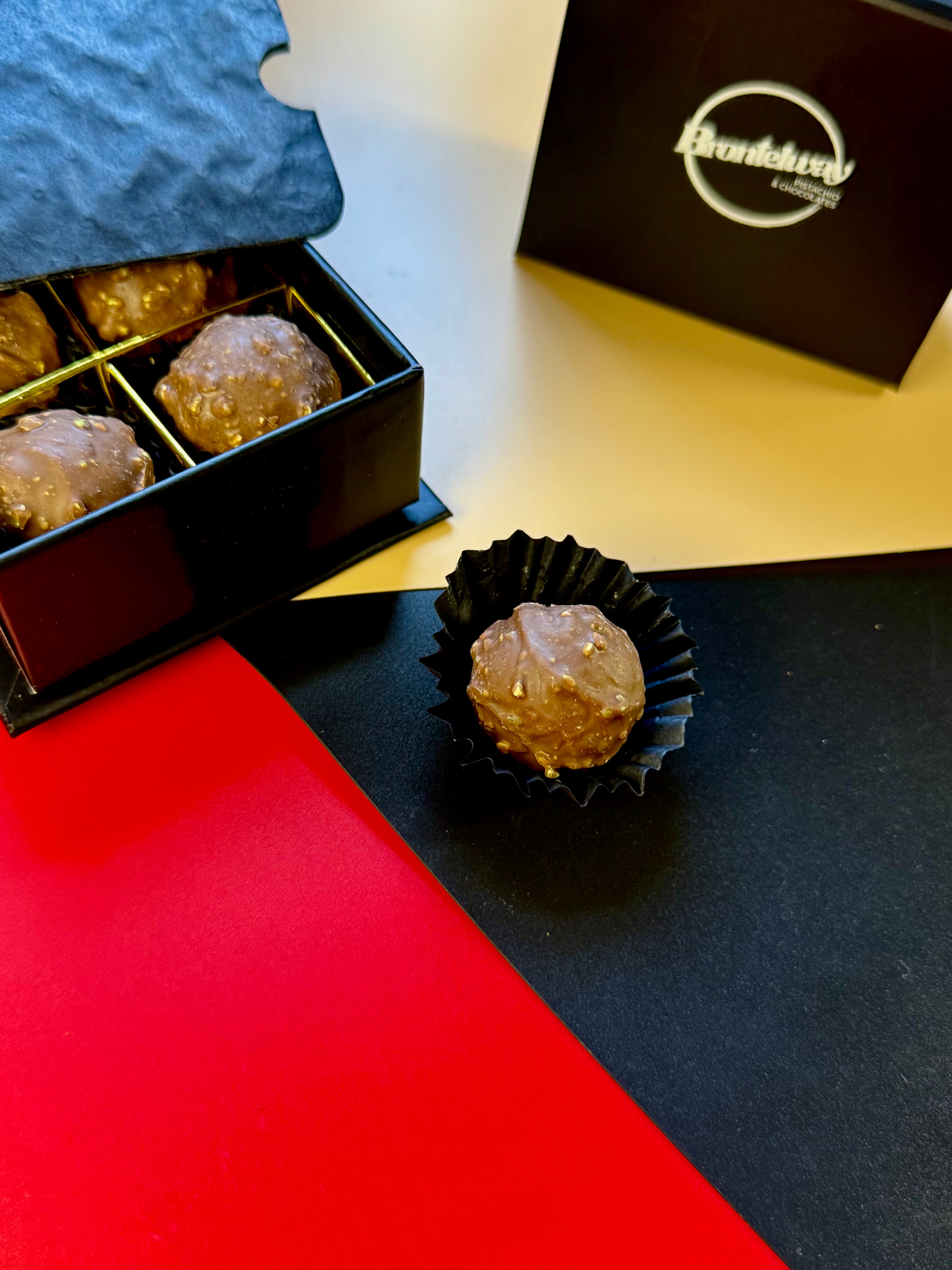 Salty Pistachio Caramel Truffles